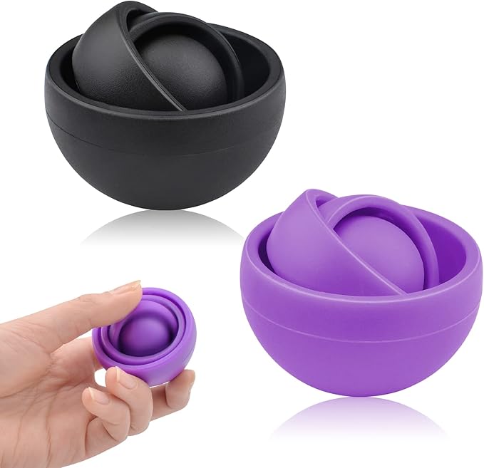 Fidget Toys Adults 2PC, Sensory Toys for Kids with Autism, Cool Gadgets for Man, Gifts for Boys Girls Teens, Quiet Office Desk Toy ADHD