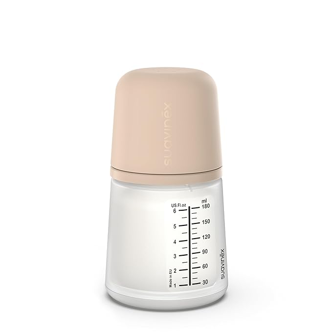 Suavinex Zero Zero Anti Colic Baby Bottle, No 1 Spanish Baby Bottle Brand, Minimizes Bottle Rejection & Nipple Confusion, Perfect for Breastfeeding Babies (1, Light (6 Ounce))