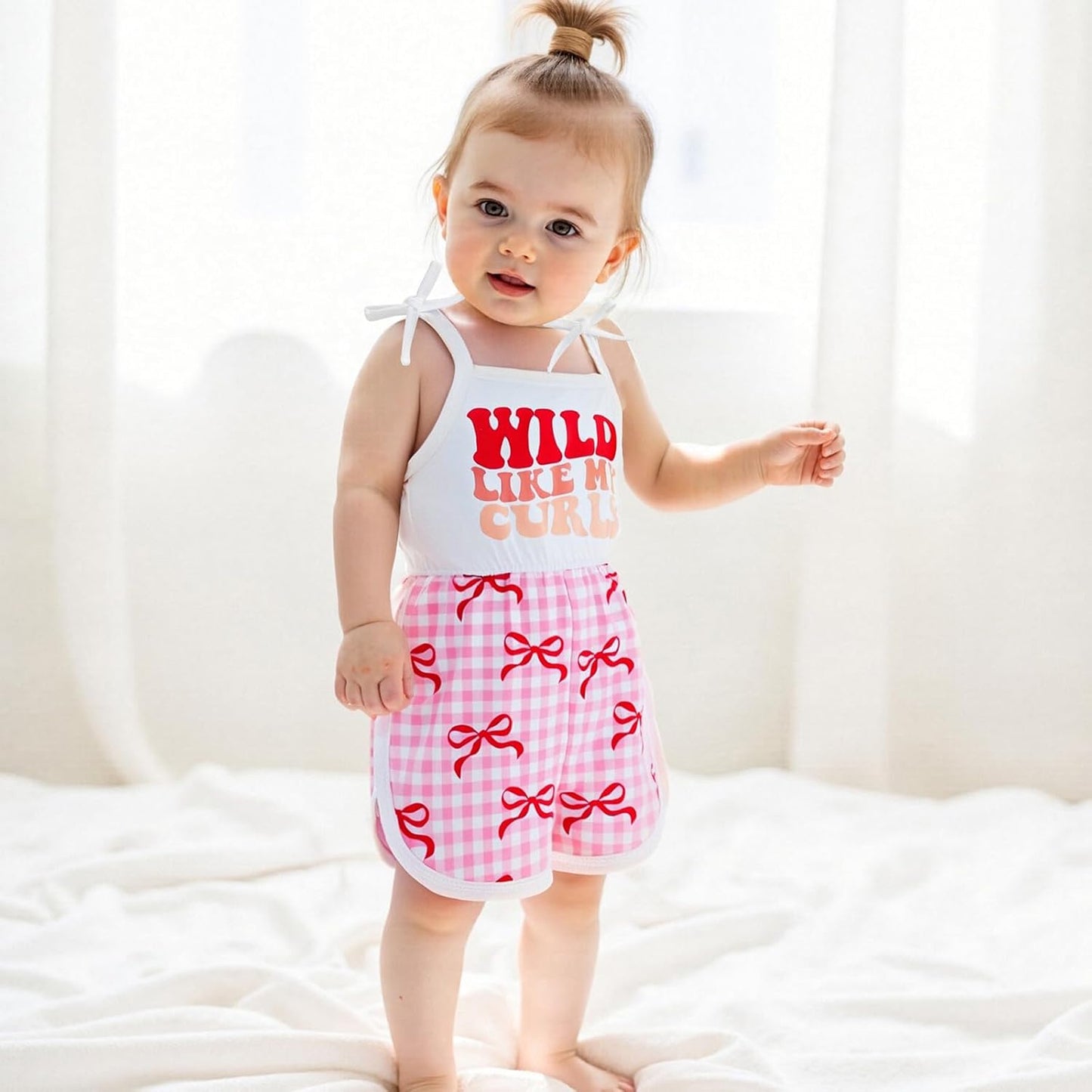 WZTYYDS Toddler Baby Girl Summer Clothes Floral Romper Tie-Up Strap Halter Jumpsuit Infant Summer Sling Playsuit 6M-3T