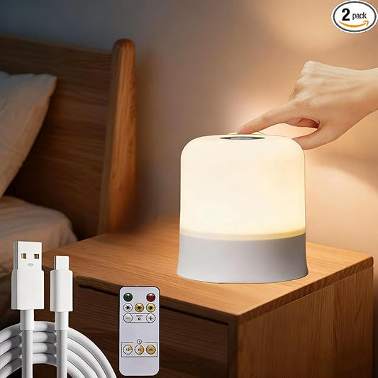 Baby Night Light 3 Colors Egg Light for Nursery Rechargeable Nursery Night Light Small Cordless Table&Bedside Lamp Eye Caring Dimmable LED Touch Night Lamp for Kids, Toddler, Nursing