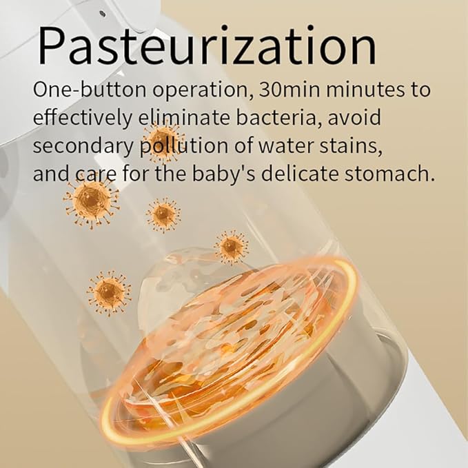 Portable Milk Warmer for Travel, 18.88oz Large Capacity Bottle Fast Breastmilk Water Warmer On The Go with LCD Display for Vehicle, Car, Airplane Journey