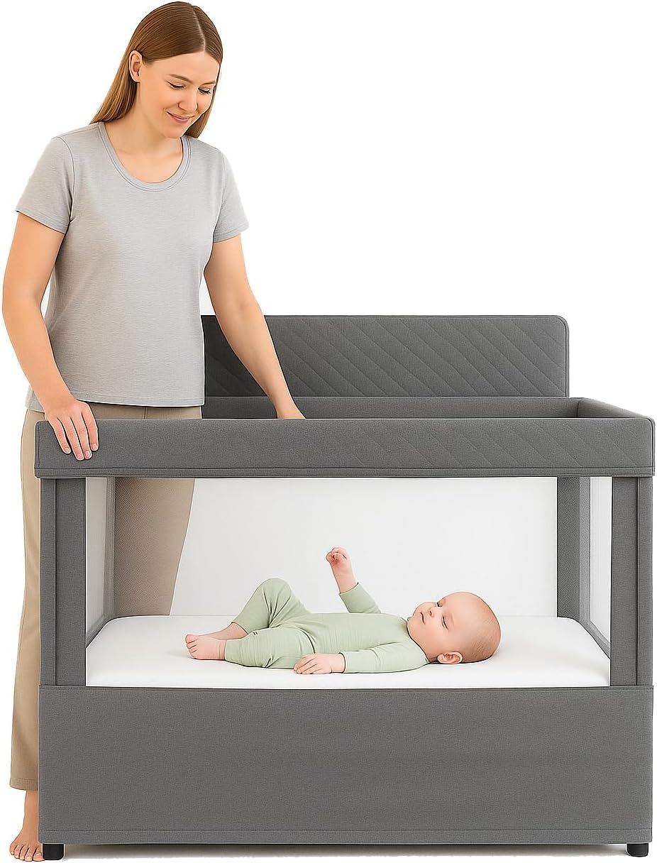 Organic Cotton Crib Mattress Protector - Water Resistant Flat Sheet Liner Pad, Skin Friendly, Chemical-Free Pure Cotton [GOTS-Certified] for Playard (38"x26") - Made in USA