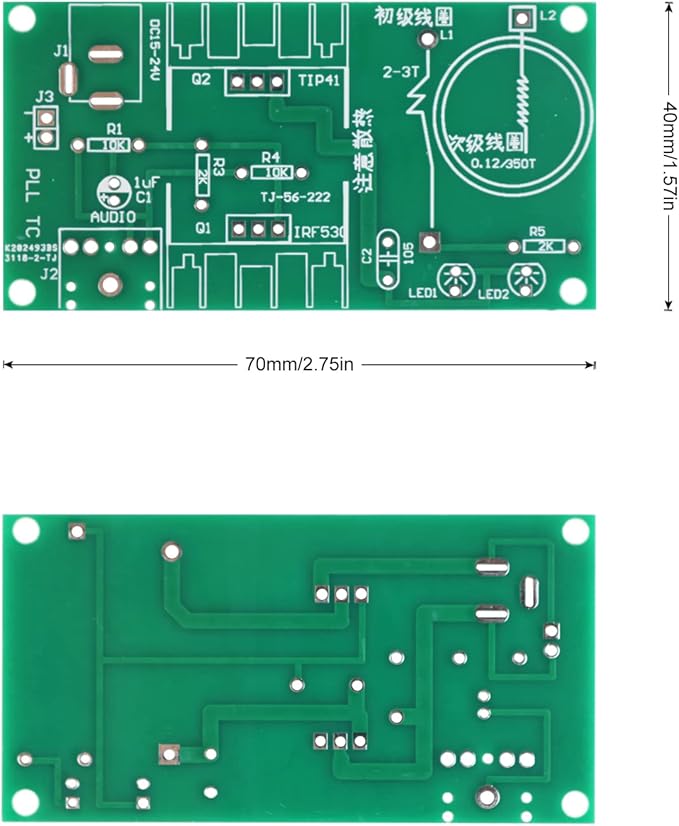 Tesla Coil Soldering Kit with Purple Arc & Bluetooth Music Sync | DIY Spark Generator for Science Experiments, Lighting Lamps, and Audio Visual Effects