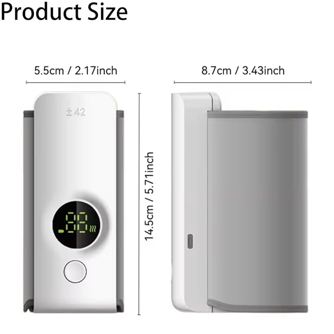 Portable Bottle Warmer - Shmian 6-Temperature Fast Heating in 20 Mins, 6000mAh USB Rechargeable for Travel | Night Vision Display | Fits Most Bottles