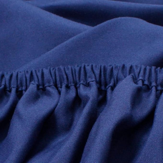 CaSaJa Navy 3 Pack Bassinet Sheet Set, Silky Soft Handfeel with Comfy Napping Surface for Baby Boy and Girl, Flexible Fits Various Kinds of Cradle and Bessinet Mattress Up to 15" x 30" and Breathable