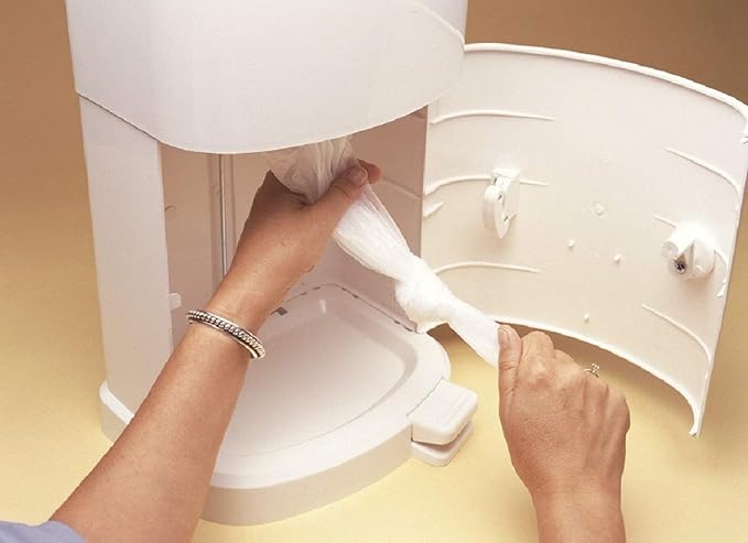 Janibell Akord 330 Adult Diaper Disposal System Refill Liners 2 Count 1 Box of 2 Rolls Continuous Liner Bags with Odor-Locking for Adult Diaper Pail for Seniors Odor Control