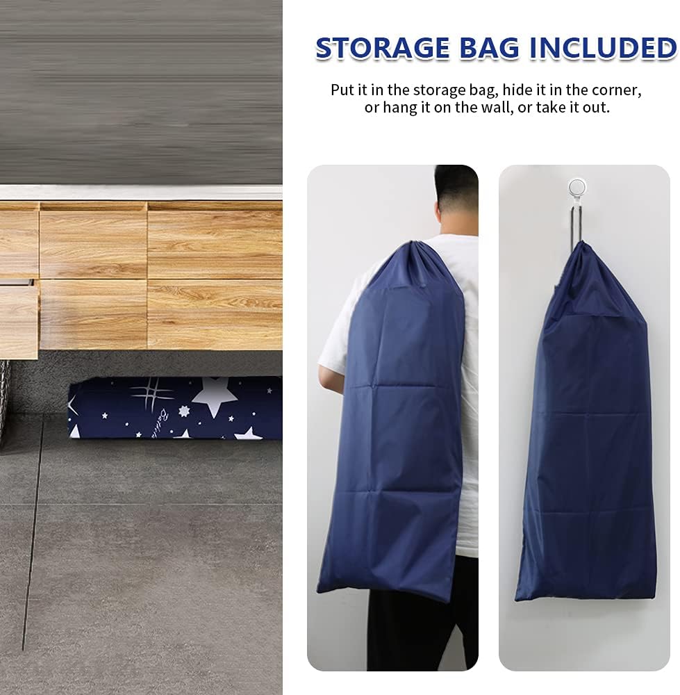 BESTHLS Foldable Bathtub Portable Soaking Bath Tub,Eco-Friendly Bathing Tub for Shower Stall (Blue Sky -1)