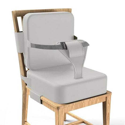 Toddler Booster Seat for Dining Table,Booster Seat for Kitchen Chair with Extended Straps,2PCS Portable with Safety Buckles,Suitable for Kids Aged 3-12 in Restaurants