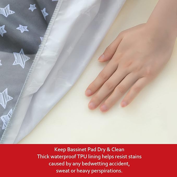 Halo Bassinet Swivel Sleeper Sheet, Waterproof 2 Pack, Universal Fit for Rectangle, Oval, Hourglass Bassinet Mattress