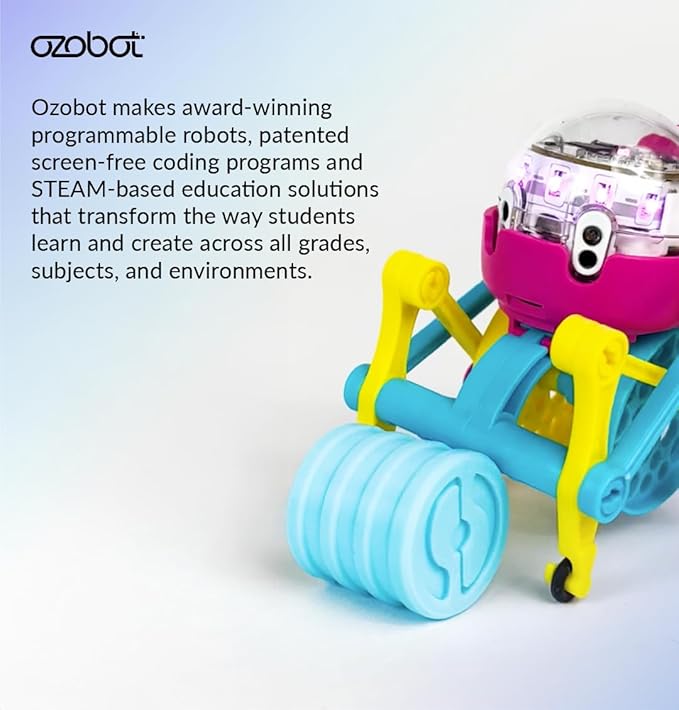 Ozobot Crawler for Evo Robot - Interactive Programming Accessory, Enhances STEM Education, Develops Critical Thinking, Ideal for Kids Ages 8-13, Surprise Colors, 6 Kits, Evo Required Not Included