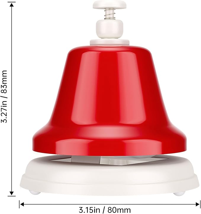 Facmogu Desk Bells, 8 Notes Diatonic Metal Hand Bells, Rainbow Music Bells, Musical Learning Teaching Percussion Instrument, Holiday Birthday Gift