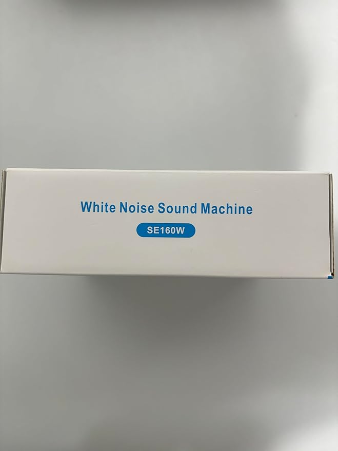 Portable White Noise Sound Machine - August SE160 - Calming, Ambient Sleep Therapy - 14 Soothing Sounds for Babies, Children, Adults - Sleep Aid with Timer - 60-Hour Battery - USB-C Charging - White