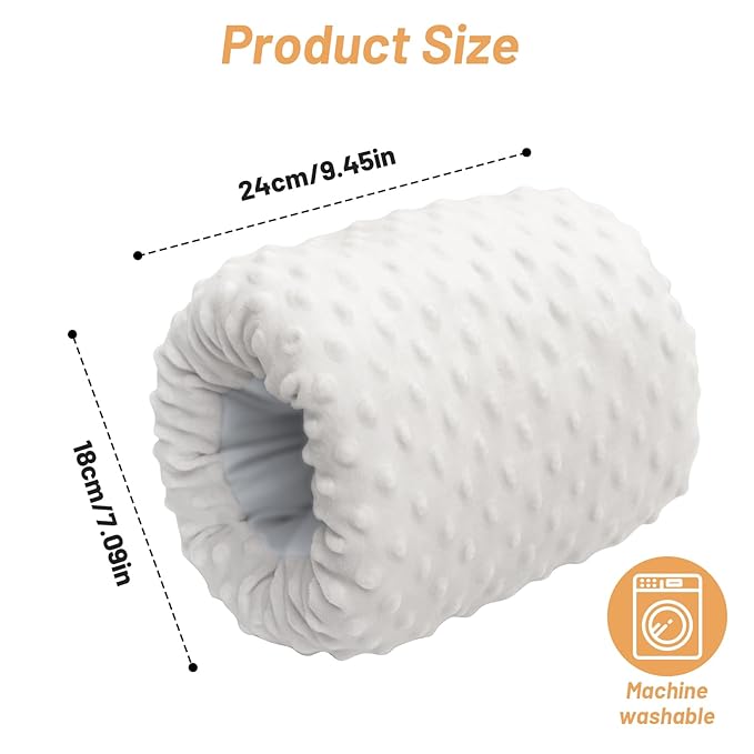 KAKIBLIN Baby Feeding Arm Pillow,Baby Nursing Arm Breastfeeding Pillows Support for Newborn Mom and Babies,Portable and Washable,Ergonomic Nursing Essentials, Travel Pillows for Newborn (Light Gray)
