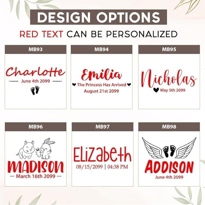 Personalized Baby Memory Box for Keepsakes Custom Engraved Wooden Newborn Gift Box with Lid - Baby Shower Gifts for Boys Girls Keepsake Chest - Storage Boxes for Photos Milestones First Year Treasures