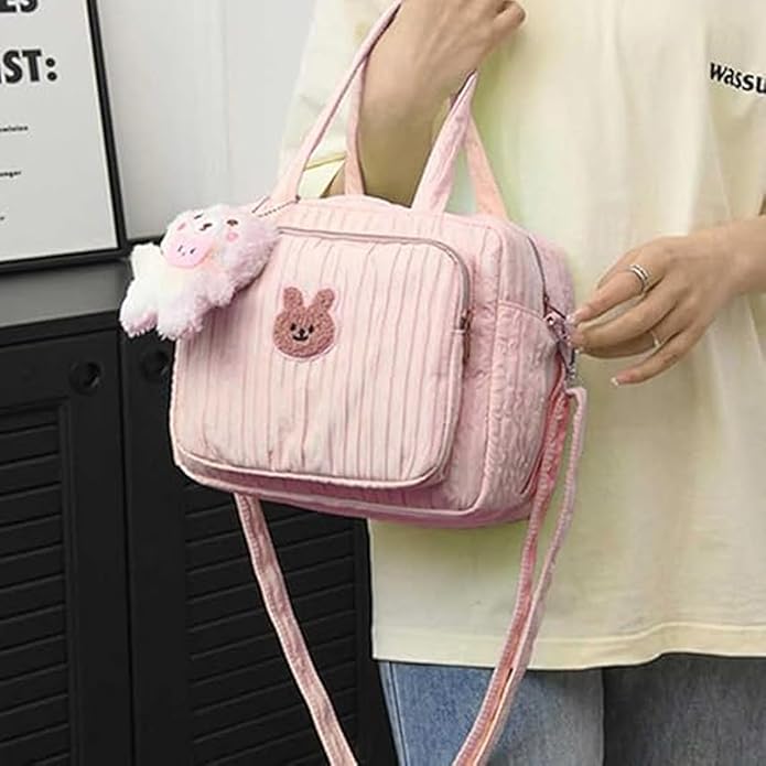 Baby Diaper Bag Tote, Cute Small Crossbody Nappy Mommy Bag, Lightweight Travel & Hospital Multifunction Storage Tote