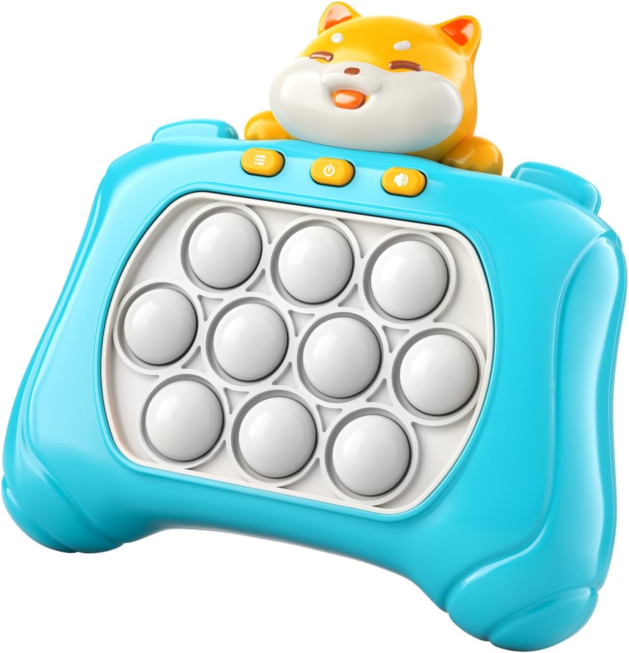 Bennol Pop Fidget Console, Handheld Bubble Game Toy for Kids Age 6-12 and Teen Party Game Relaxation and Decompression Fidget Toy (2 Pack - Light Blue & Green)