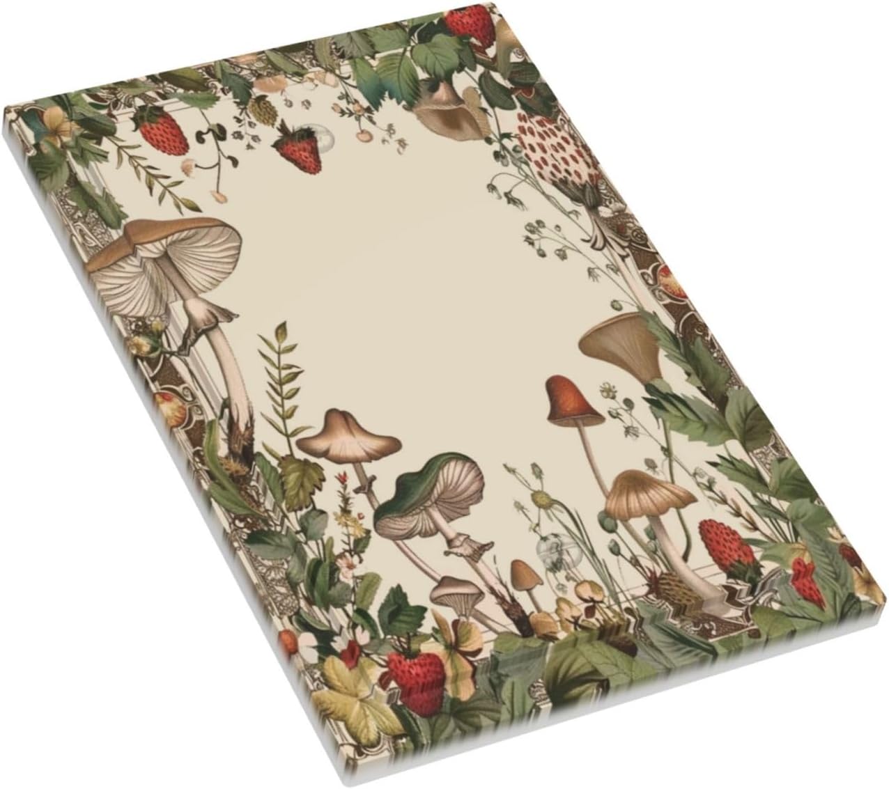 Decorative Switch Covers Plate Rustic Mushroom Garden Red Strawberry 1 Gang No Device Single Blank Outlet Covers Wall Plate Cover Light Switch Plate Electrical Faceplate for Bedroom Decor