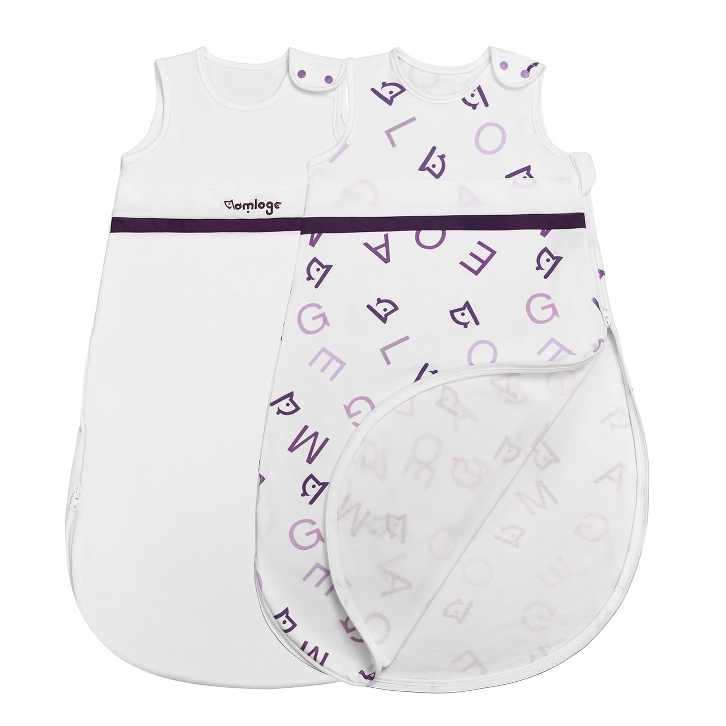 PuppyNap Baby Sleep Sack, Toddler Sleep Sack 2-Pack Set, Sleep Sack 18-24 Months, 100% Organic Cotton Sleep Sack with 2-Way Zipper