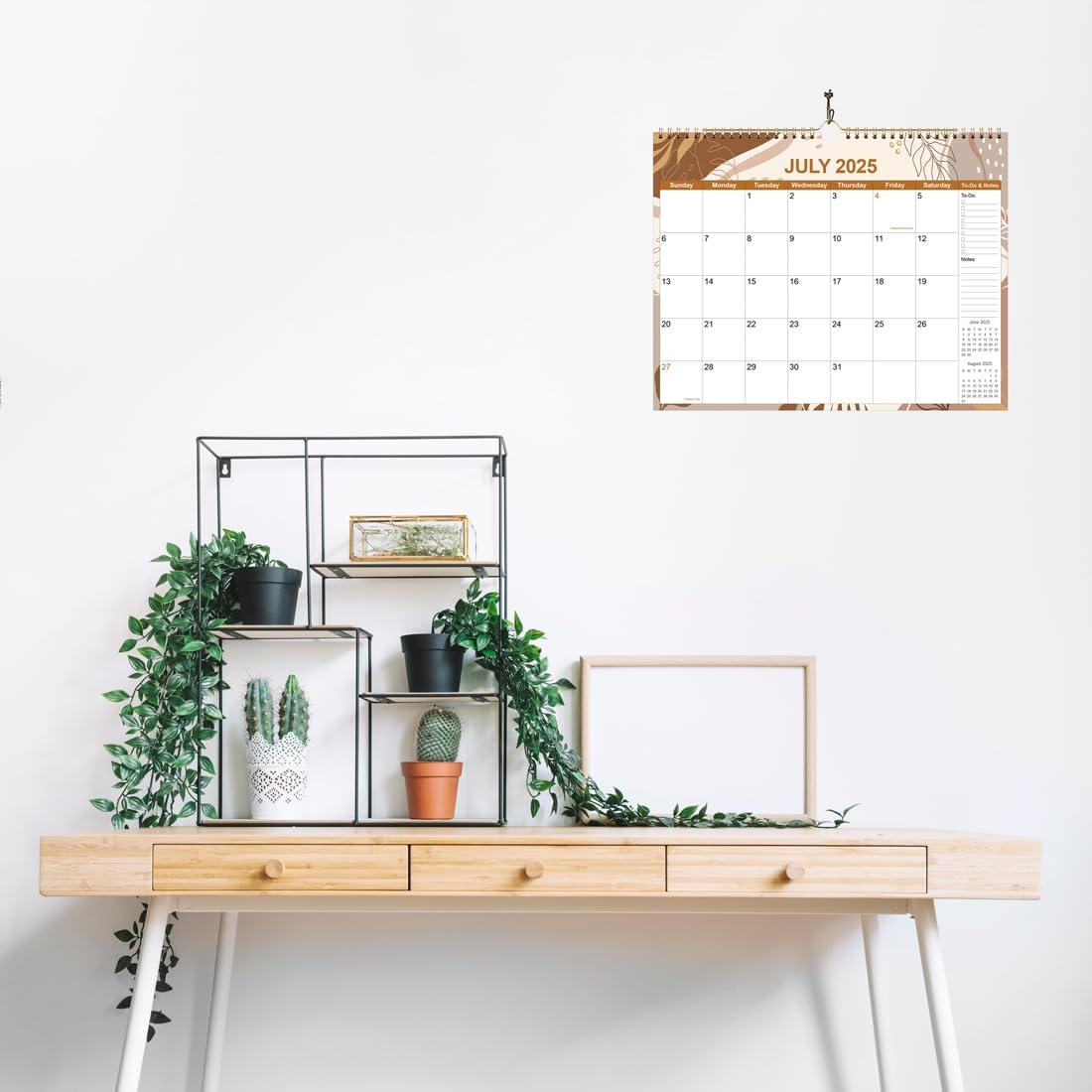 2025-2026 Calendar - Calendar 2025-2026 18 Month Planner from September 2025 to December 2026, Monthly Planner 2025 with Thick Paper, 11" x 14.5", Gold Leaf