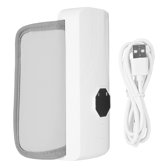 Portable Baby Warmer for Travel, Temperature Control Warmer, 360-Degree Wraparound Even Heating, Compact Design for Easy Baby Feeding On-The-Go, Essential Baby Travel Accessory