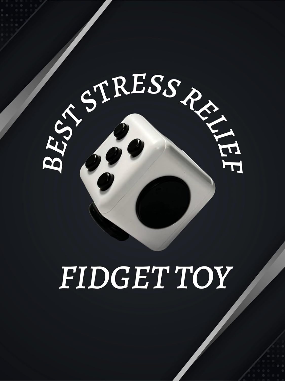 Fidget Gadget Toy - Premium Quality Stress Relief Cube Toy for Adults and Kids - Improve Focus, Relieve Anxiety, and Increase Productivity - Durable and Portable Design, Small, Oreo