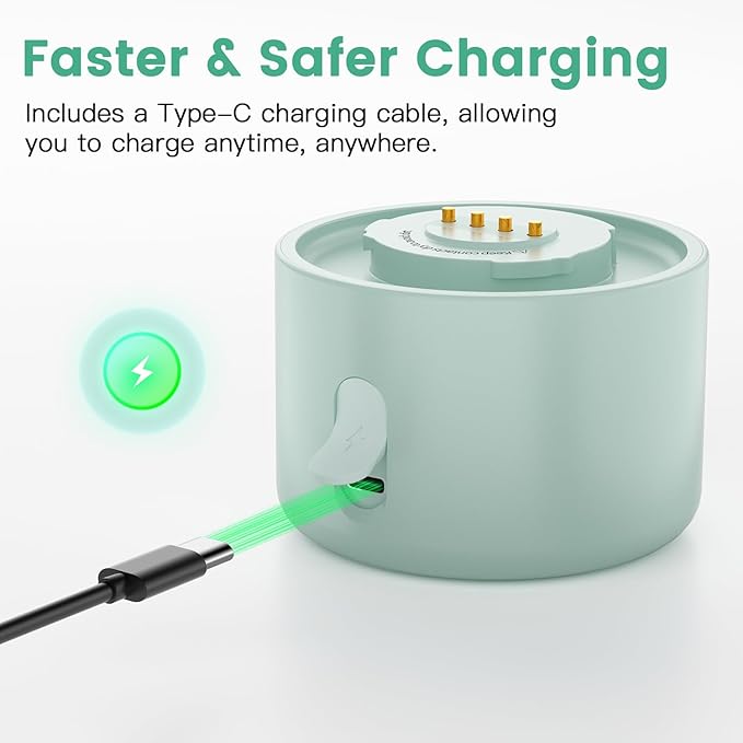 Portable Milk Warmer for Travel - The Portable Bottle Warmer On The Go with 16.9 Ounces Large Capacity and 10000mAh Long Battery Life, Meet All Your Baby Travel Essentials Needs(Green)