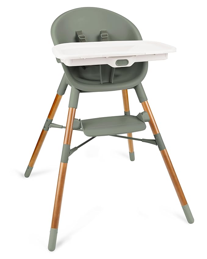 Skip Hop Baby High Chair 4-in-1 Convertible High Chair, EON, Thyme