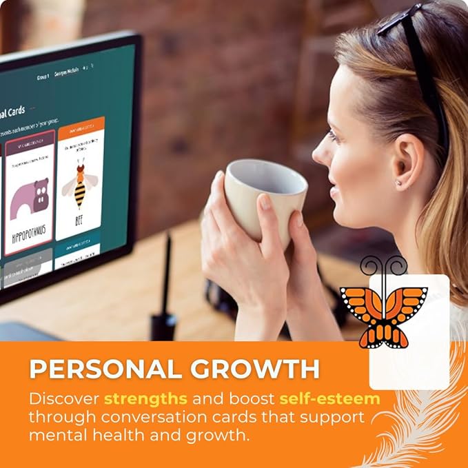 Totem: Self-Esteem & Family Bonding Game Ages 8+ - Therapy Games for Kids, Teens, Adults, Counselors - Team Building Games for Work - Group Therapy Conversation Cards for Mental Health