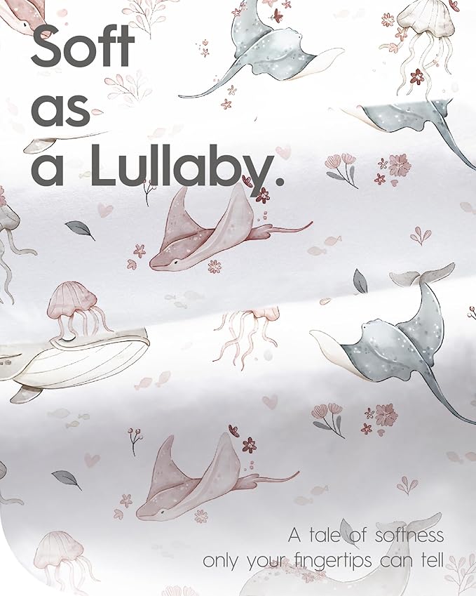 Baby Crib Sheets Girl, TotBasic Premium Soft Pink Crib Mattress Sheet, Ultra Breathable Crib Sheet Fitted, Super Stretchy Jersey Cotton Crib 28" x52‘’x9'' Extra Deep Pocket