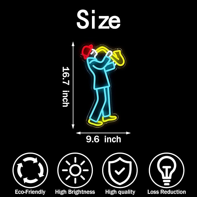 Jazz Neon Sign Musicians Neon LED Music Decoration - Jazz Light Sign, Perfect Music Themed Gift