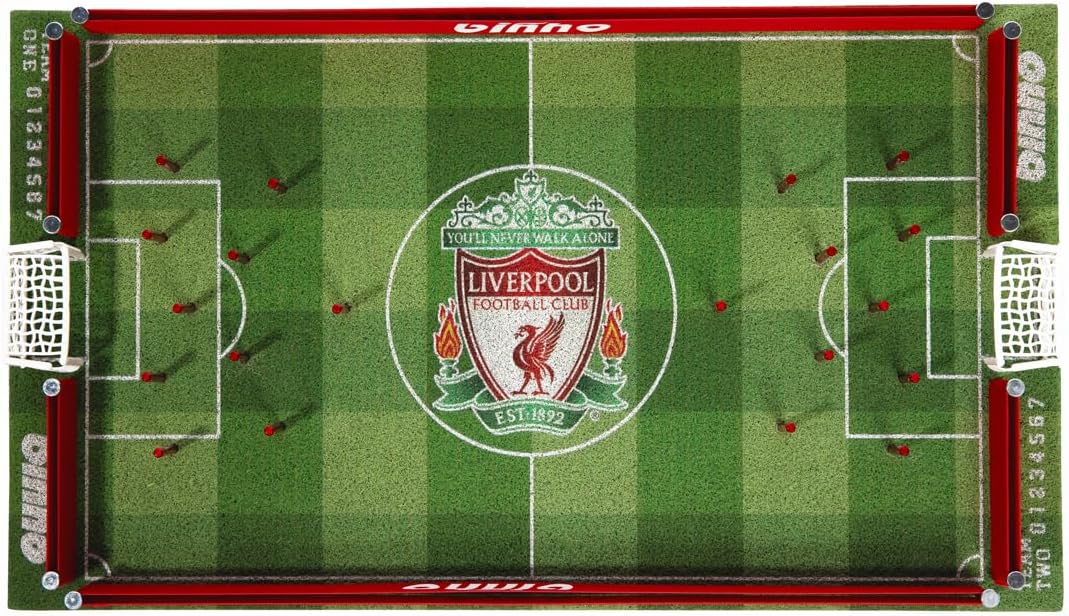 Binho Board Classic Board Game Liverpool Football Club Edition - 2-Player Fast-Paced Finger Flicker Pinball Family Board Game - Portable Tabletop Sports Game Set for Any Occasion