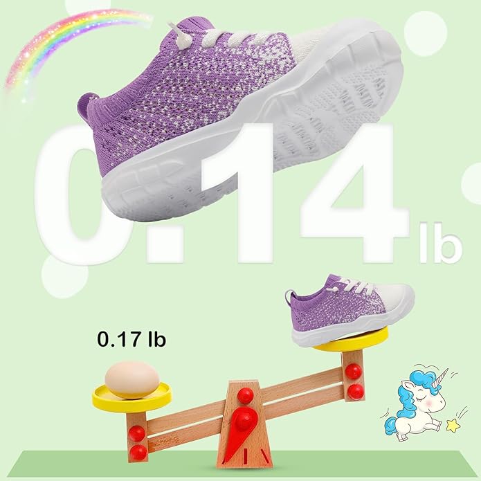 JIASUQI Toddler Shoes for Boys Girls Slip on Sneakers Wide Toe Walking Shoes Toddler Sock Shoes