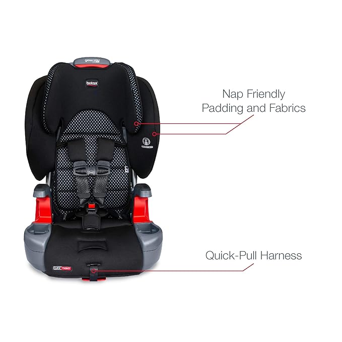 Britax Grow with You ClickTight Harness-2-Booster Car Seat, Cool Flow Gray