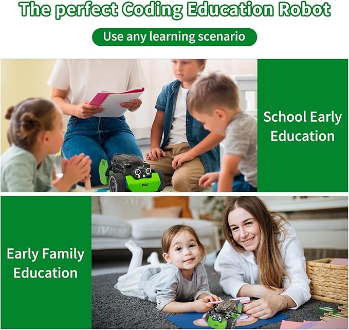 Robobloq Q-Scout STEM Projects for Kids Ages 8-12, Coding Robot, Learn Robotics, Electronics and Programming Based on Scratch, Arduino and Python, Learning & Education Toys, Gifts for Boys and Girls