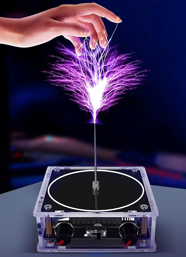 Music Tesla Coil Touchable Artificial Lightning Arc Plasma Loudspeaker Desktop Toy Electric Power Transmission Science Teaching Experiment Model