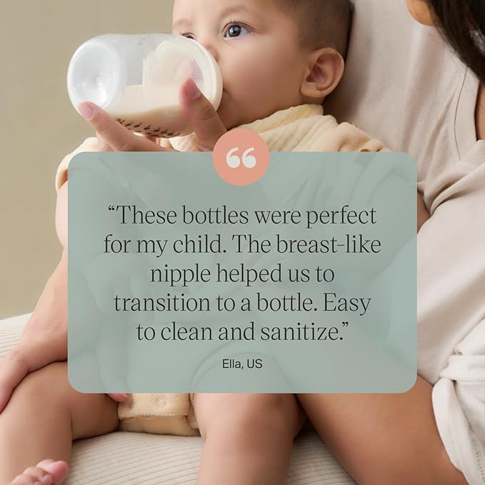 Tommee Tippee Natural Start Anti-Colic 5 oz BPA Free Baby Bottles, 0+ Months, Slow Flow Breast-Like Nipple, Self Sterilizing, Designed for Seamless Transition Between Bottle and Breast, Pack of 2