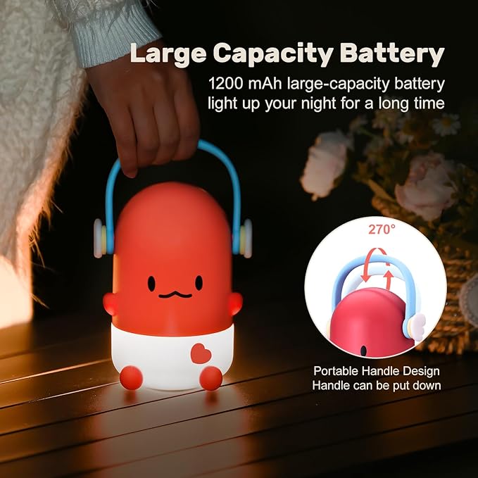 Night Light for Kids,Rechargeable LED Night Lamp for Children‘s Bedroom Bedside Nightlight Gifts for Kids Girls Boys Birthday Christmas