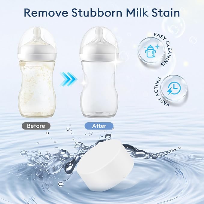 300 Professional Deep Cleaning Detergent Tablets for All Baby Bottle Washers, Washer Tablets for Bottle Washer and Sterilizer and Dryer, Easy to Use