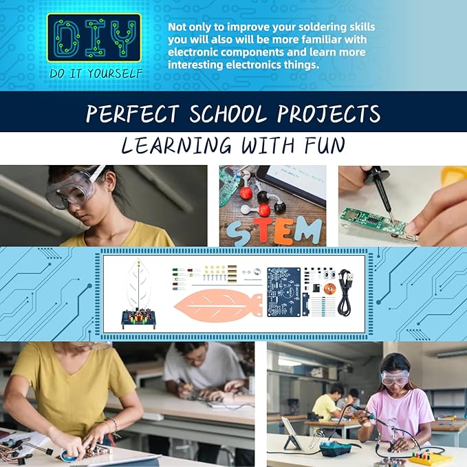 DIY Solder Electro-Magnetic Swing kit,DIY Soldering Projects Soldering Practice Kit DIY Radio Kit for Learning Teaching STEM Education Ideal Gift for Family and Friends