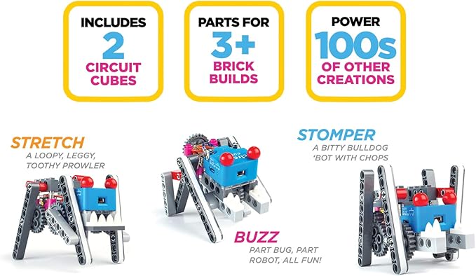 Circuit Cubes Mechs Move! Multi-Creature Mobility Launch Kit - Engineering STEM Kit for Children and Adults