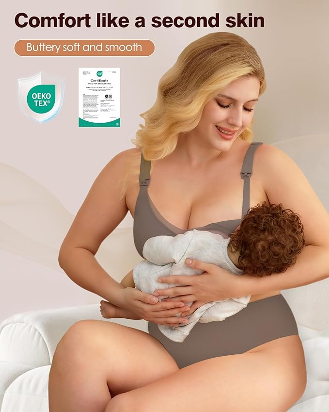 As Fairy Nursing Bras for Breastfeeding Mesh Lace Seamless Maternity Bra Pregnancy Sleep Wireless Bralette