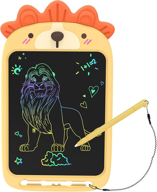 10 Inch LCD Writing Tablet, Erasable Doodle Board Toy, Cute Lion Drawing Pad for Kids Ages 2-6 - Educational Christmas Birthday Gift (Lion)