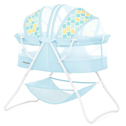 Karley Bassinet for Newborns | Award-Winning 2021 National Parenting Product & Mom’s Choice Winner | Portable Lightweight Bassinet with Adjustable Canopy, Dual-Sided Mattress & Storage Bag