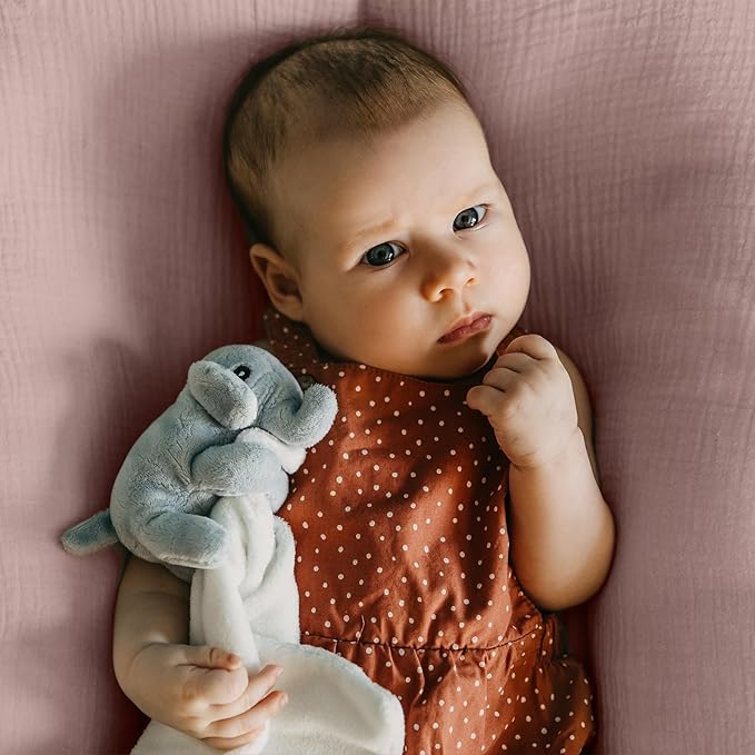 Muslin Bassinet Fitted Sheets, 2 Pack for Baby Boy and Girl, Soft Breathable Baby Pad/Mattress Sheet, Fit for Hourglass Oval and Rectangle Bassinet Mattress (Pink Cloud)