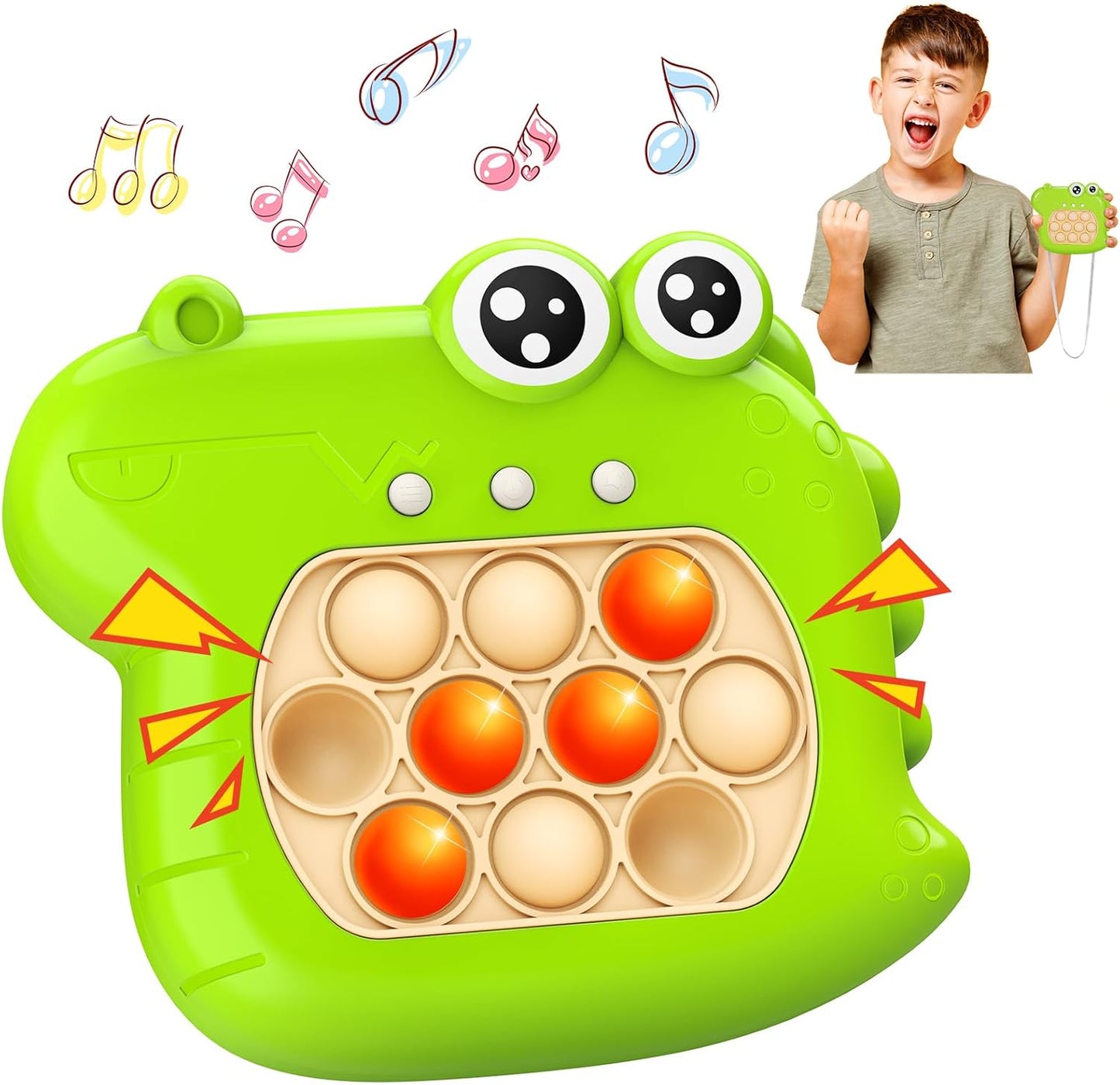 Dinosaur Fidget Toys for Boys 5-7: Kids Fast Push Bubble Handheld Games for Kid Ages 6-8 Gifts Ideas Autism Sensory Toy for 8-12 Year Old Boy Toddler Birthday Gift