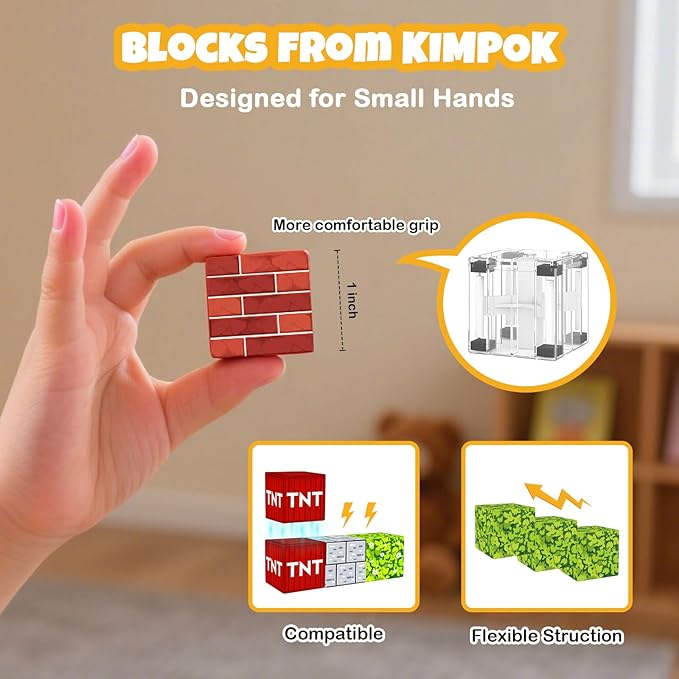 150PCS Magnetic Building Blocks, 1 Inch Magnetic Cubes for Kids Ages 3-8, STEM Montessori Toys, Creative Construction & Stacking Toys, Educational Magnetic Blocks for Boys & Girls