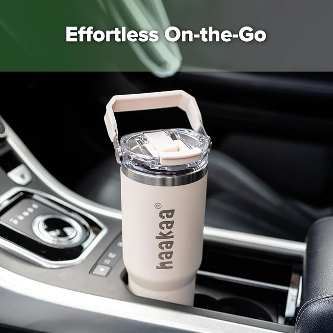 haakaa Portable Breastmilk Cooler 30oz/900ml, Up to 20 Hours of On-The-go Cooling, Larger Capacity Breast Milk Chiller with a 300ml Inner Breastmilk Storage Bottle & Leakproof Lid with Straw & Sip