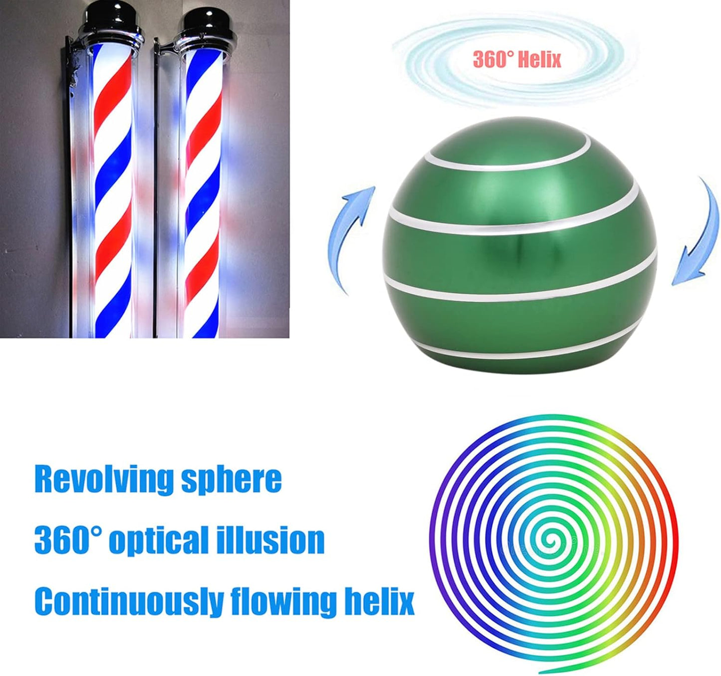 Desk-Fidget-Kinetic-Toys Cool-Gadgets: Cool-Stuff Thing Game Toy for Adult Teen Children Kid, Optical-Illusion Stress Relief Gifts for Man Women Home Office School Christmas Spinning Up 300 Seconds