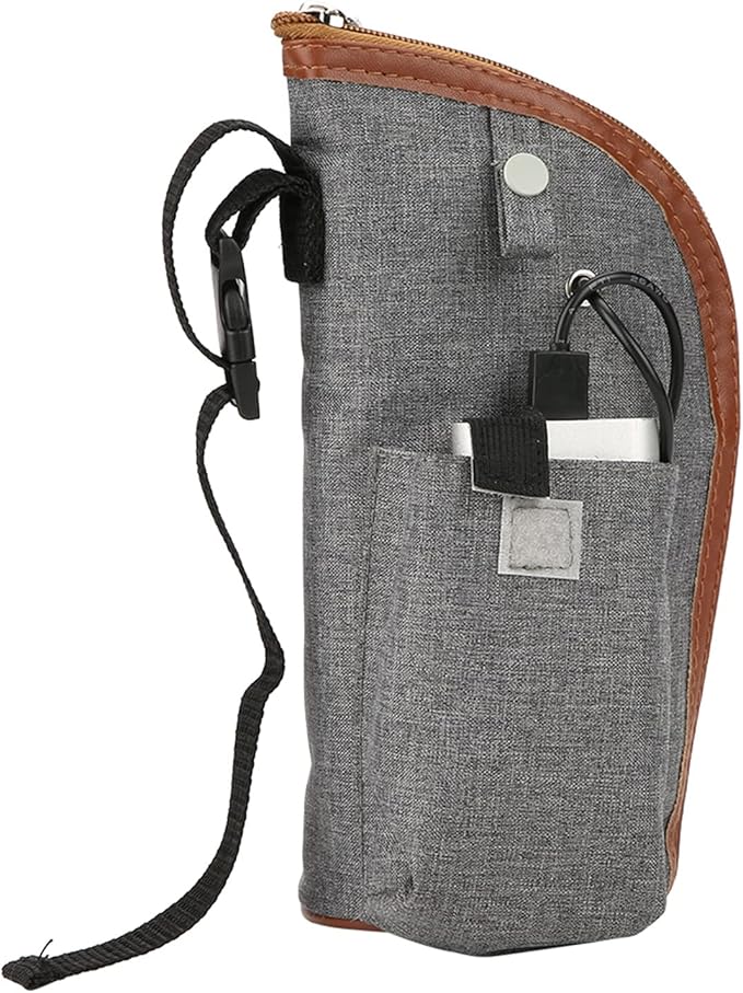 AUNMAS USB Bottle Warmer Heating Bag, Portable Travel Mug Milk Heater Feeding Bottle Infant Storage Bag