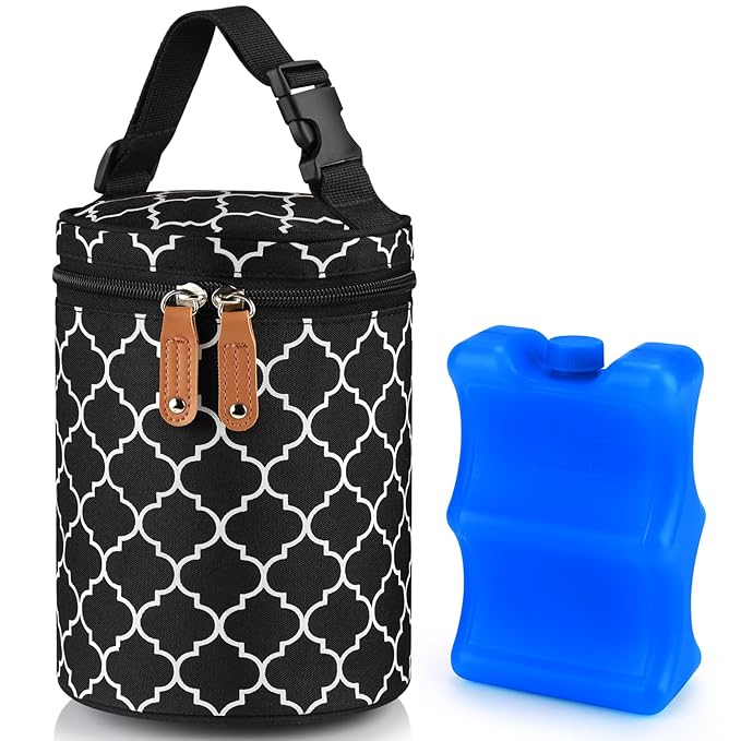 Accmor Breastmilk Cooler Bag, Insulated Baby Bottle Cooler Tote Bags for Nursing Mom Daycare